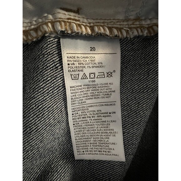 NWT Old Navy WOW Wide Leg Jeans Womens Sz 20 Blue Dark Wash High Rise - Picture 5 of 7